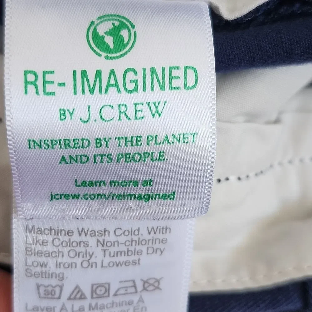 J. Crew Re-Imagined navy blue 99% cotton shorts, 5